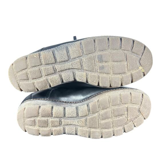 PW Brodie Black Combat Wedge Ankle Boots - Size 6 / 6.5 - Picture 9 of 12